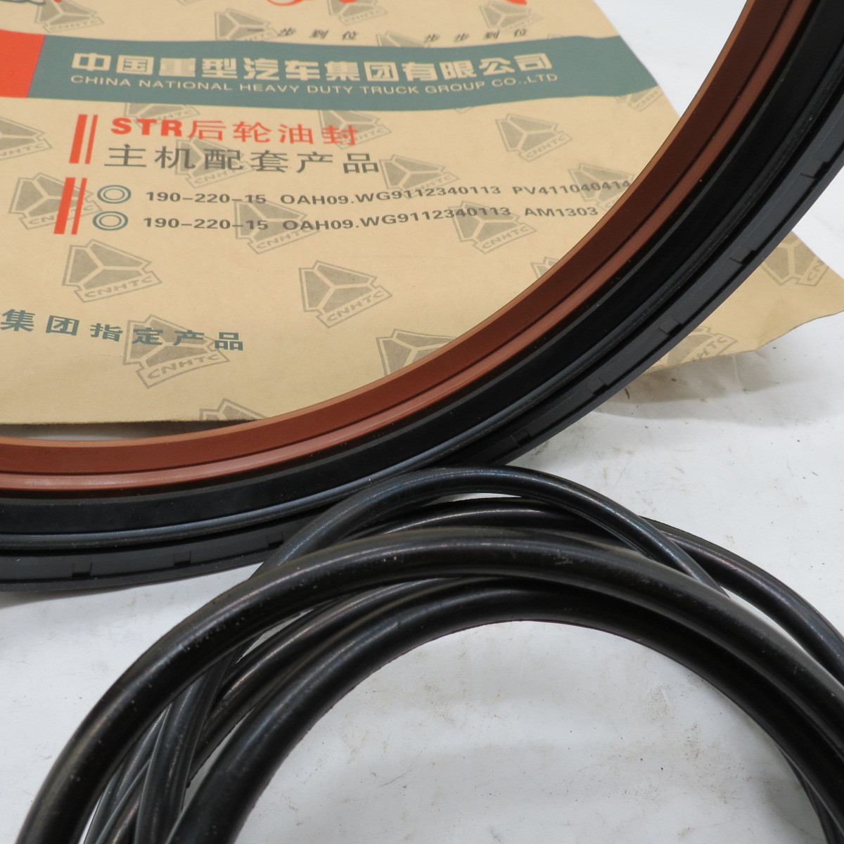 High quality diesel engine spare parts for oil seal, WG9112340113 190-220-15 High quality diesel engine spare