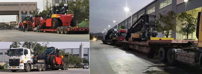 45000kg Container Reach Stacker With CUMMINS QSM11-330 Engine 2