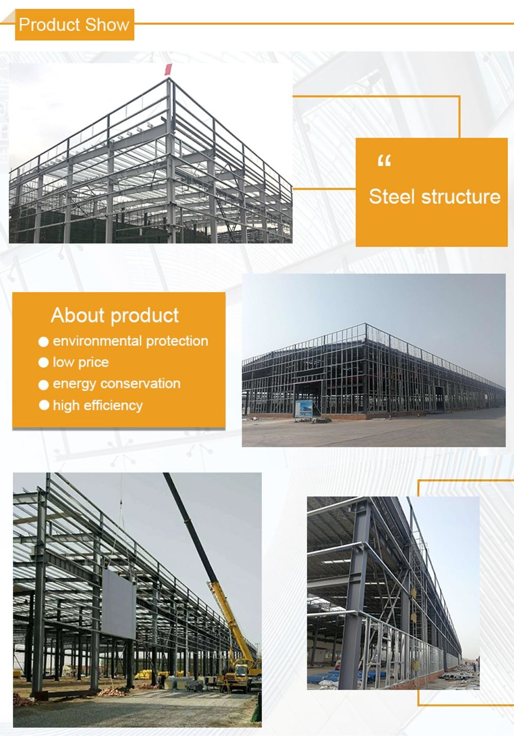 Q355 Q345 Pre Engineered ASTM Steel Workshop Building