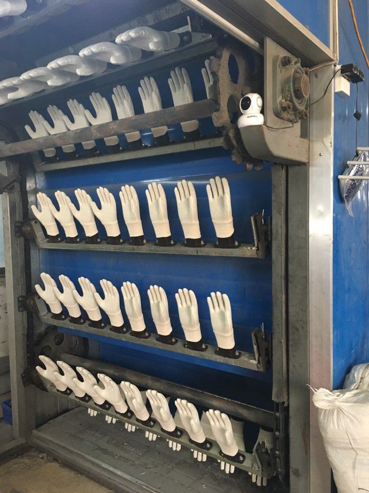 Safety Work Blue Aramid Gloves with Wrinkle Latex Coated and Anti-Static Function