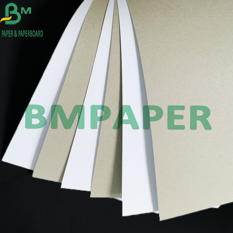 250g Clay White Surface Grey Back Board Mutiple Usages Duplex Board For Box