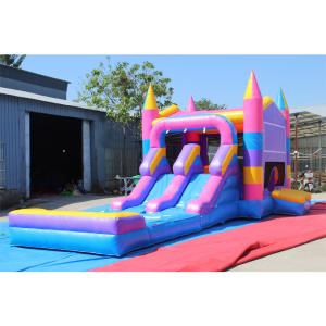  Unisex Party Rental Equipment Large Bouncy Castle Water Slide with Customized Color Manufactures