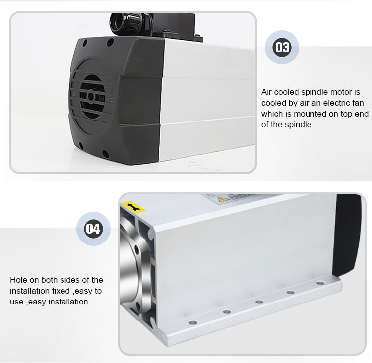 After Service Online support 3.5kw ER20 Air Cooling Spindle Motor for Engraving Machine