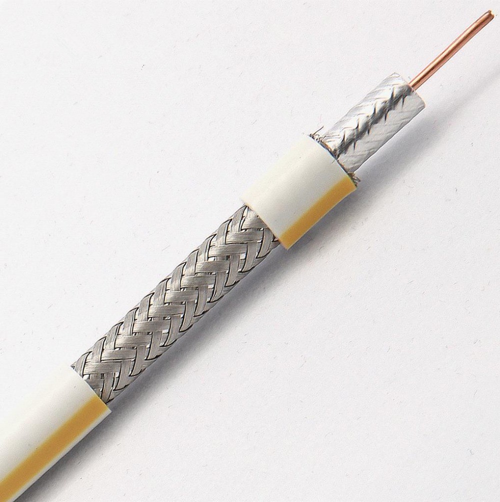 FPE 100m CCTV Coaxial Cable Solid Bare Copper Conductor
