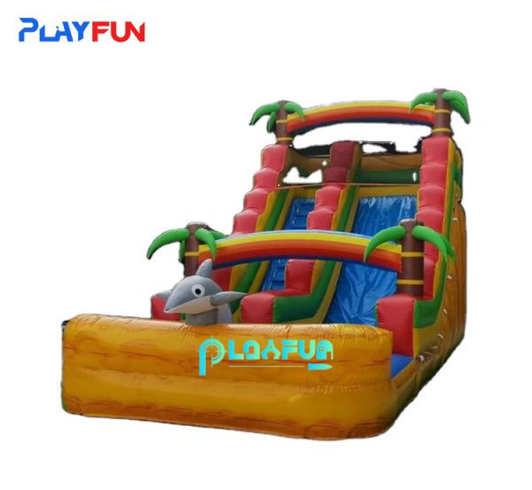 customized commercial kids bounce house parks backyard water slide adults pool