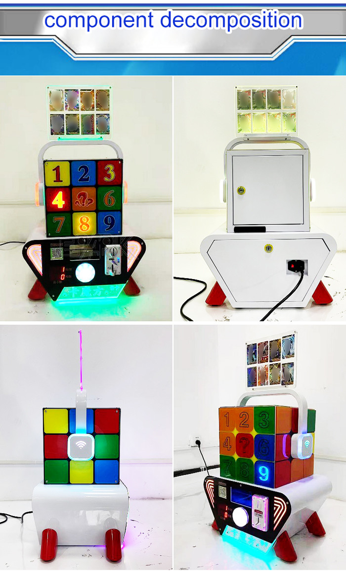 80w Rubik'S Cube Card Vending Machine For Children