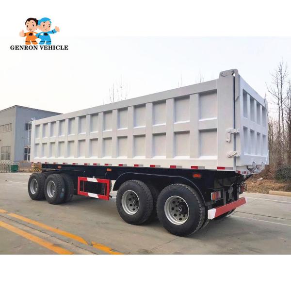2 Axles 50T Dump Semi Truck Trailer For Delivery Sands Export To Kazakhstan,