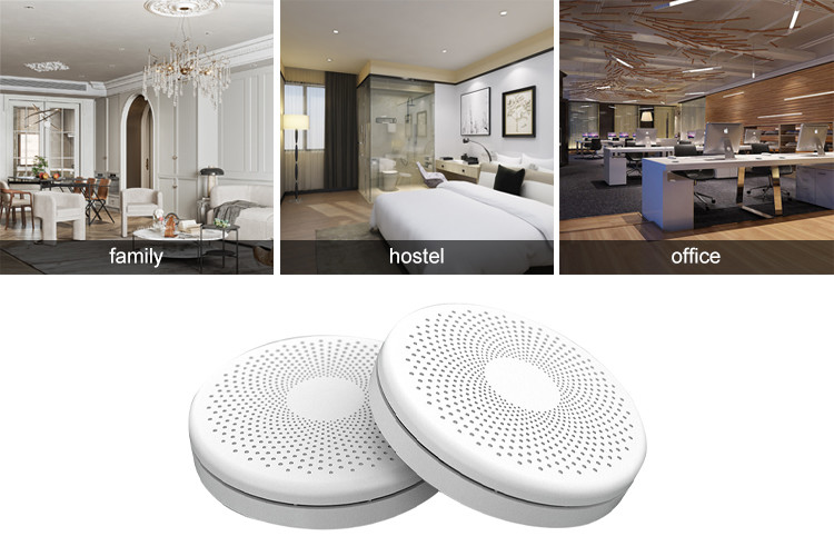 White Wireless Smoke Alarms Detector Carbon Monoxide And Smoke Detector With AA Alkaline Battery