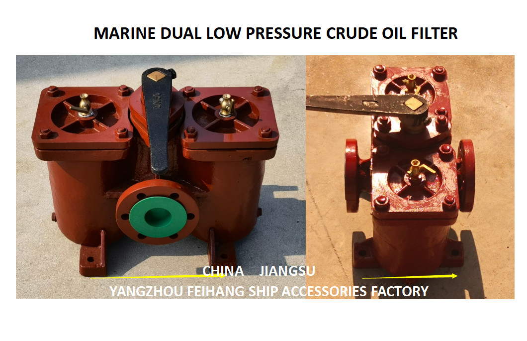 DOUPLEX OIL STRAINER-DOUBLE OIL FILTER BODY MATERIAL - CAST IRON CARTRIDGE MATERIAL - STAINLESS STEEL