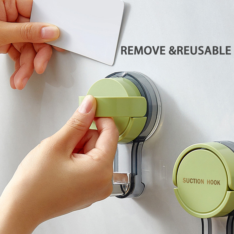 ZASA 3.5kg Max Clothes Vacuum Press Wall Mounted Suction Cup With Hook