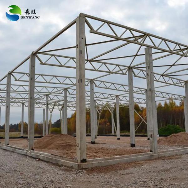 Quality Low Maintenance Steel Structure Workshop With H Steel Main Frame And Weather-resistant PVDF/PTFE Sail Finishing for sale