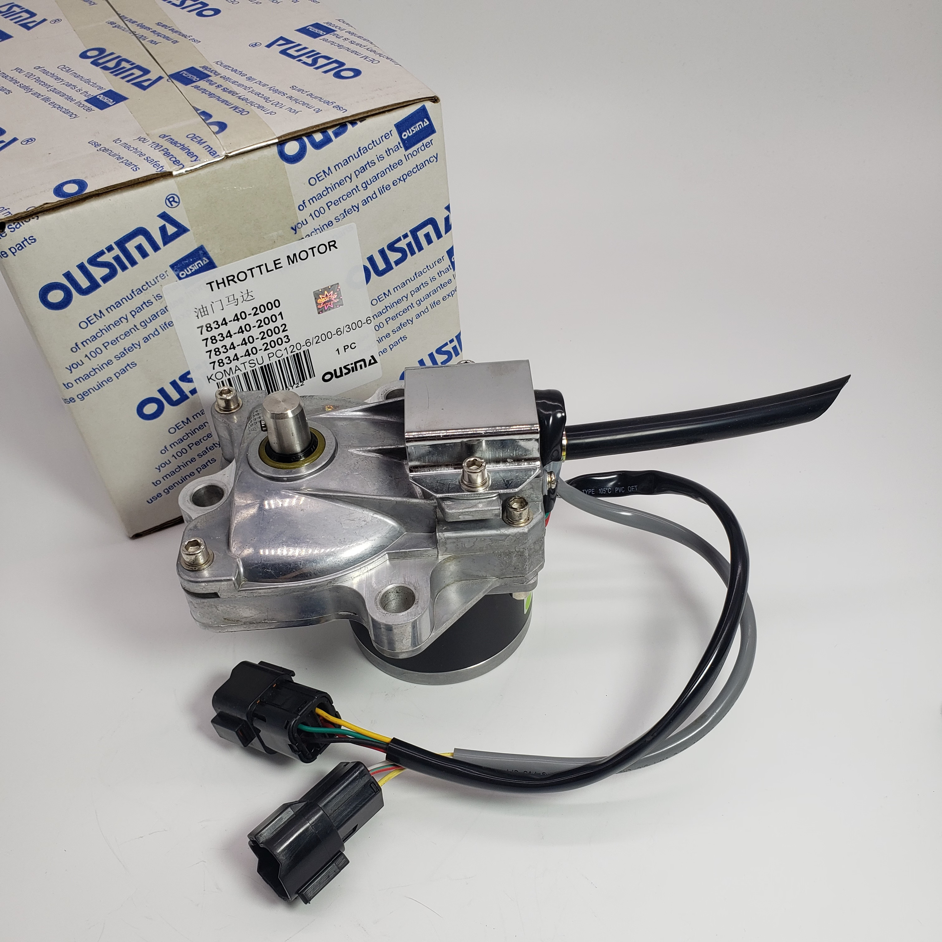 7834-40-2000 Excavator Throttle Motor 7834-40-2001 7834-40-2002 7834-40-2003 For KOMATSU PC120-6 PC200-6 PC300-6