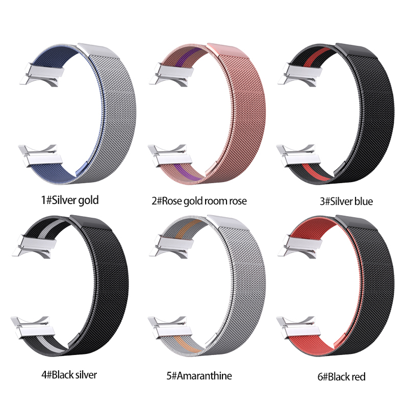 304 Stainless Steel Watch Band for Samsung Galaxy Watch 4 6 Colors and 48G Capacity
