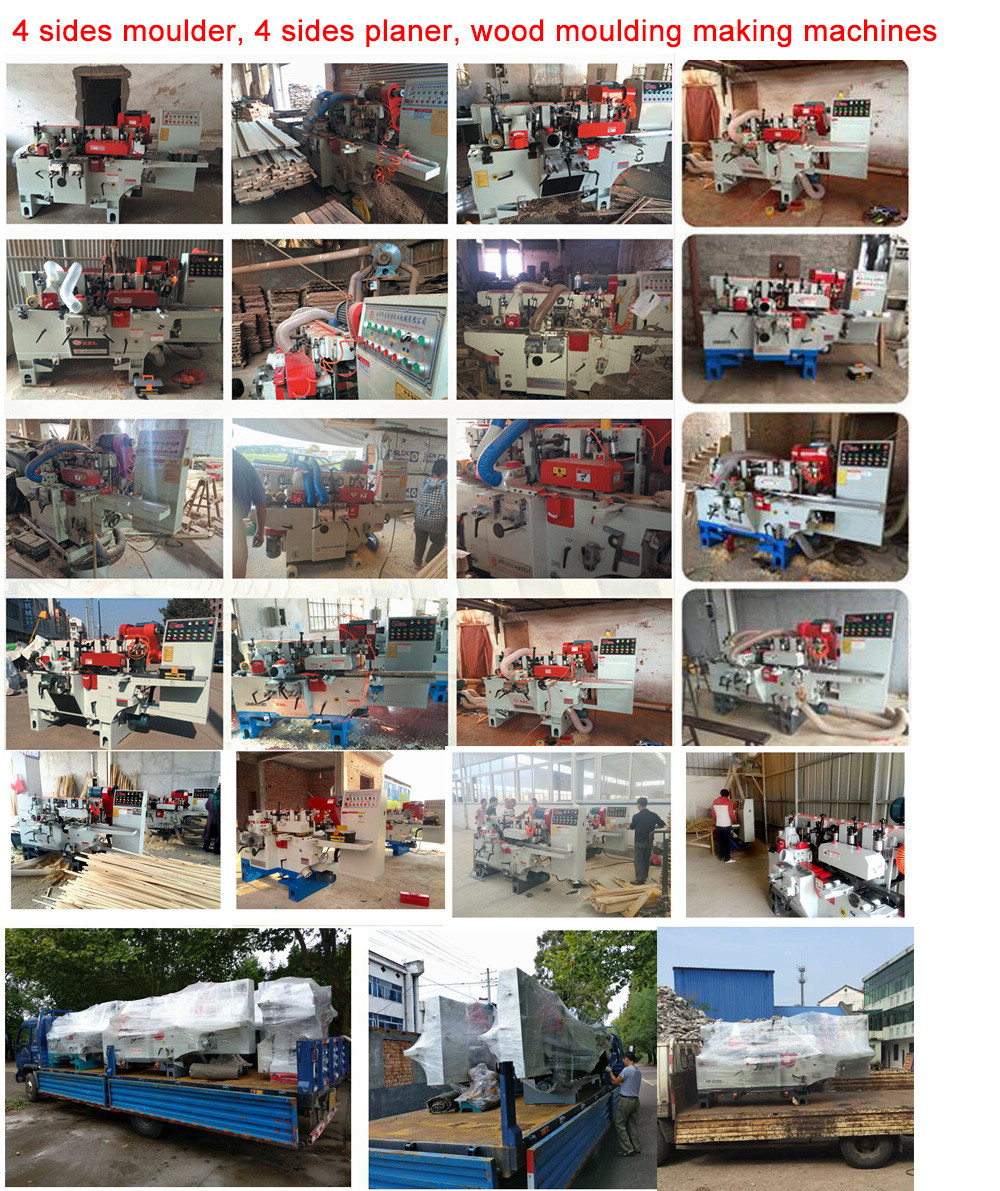 Four sided picture frame moulding machine