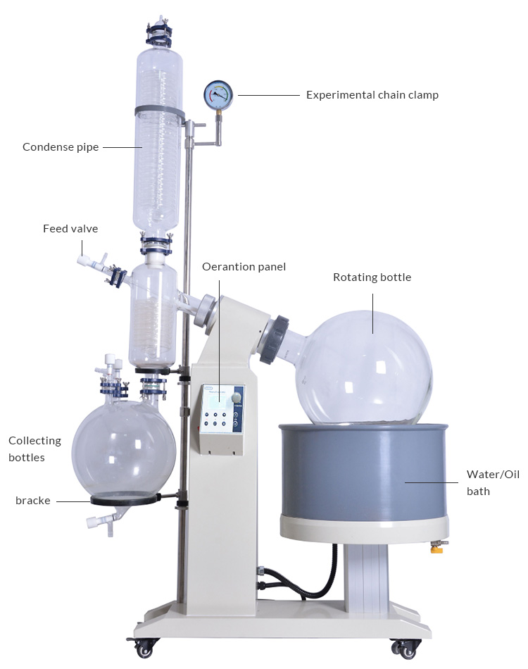 103KG 10L Industrial Rotary Evaporator With Water Bath