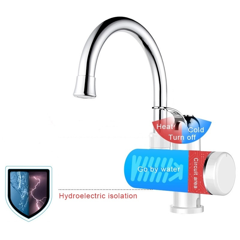 220V Instant Electric Heater Tap , IPX4 Electric Hot Water Tap Bathroom