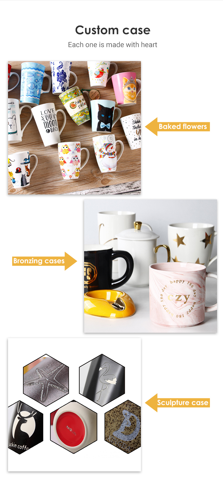 High Grand Mugs Ceramic Custom Couples 3d Mug For Household Porcelain Mugs 12x8.8x9.8CM