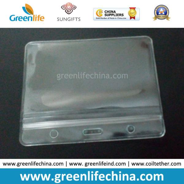 China Factory Supply Cheap Soft PVC Clear Without Logo ID Name Card Holder