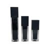Buy cheap Square Cosmetic Pump Bottle 60ml UV Screw Brush Matt Black Acrylic from wholesalers