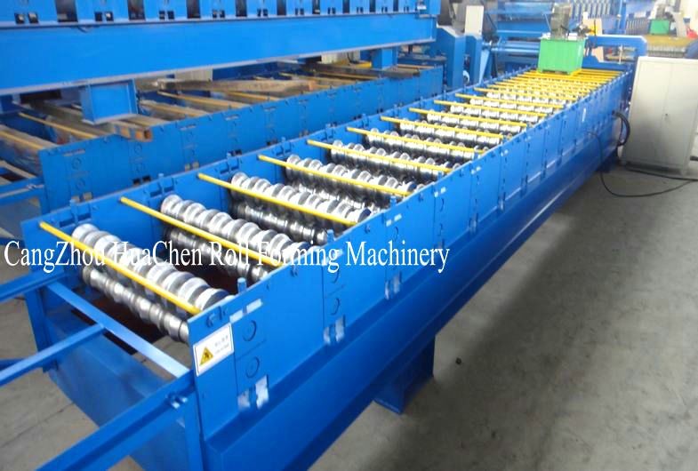 Mitsubishi PLC Corrugated Metal Roofing Sheet Roll Forming Machine Yield Strength 550Mpa