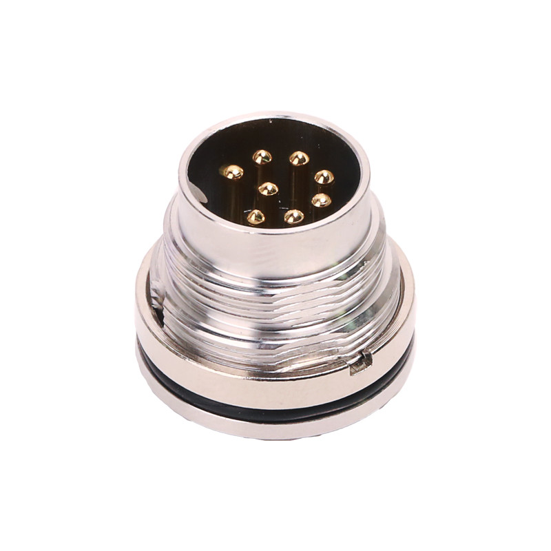 3 Pin Waterproof Electrical Connectors , Circular Panel Mount 5 Pin Sensor Connector