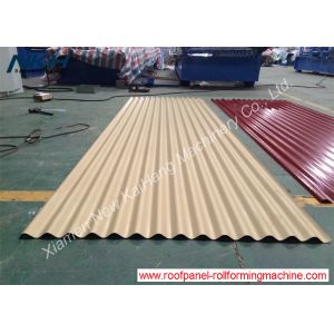 Reliable Roof Panel Roll Forming Machine Customized With PLC Control System