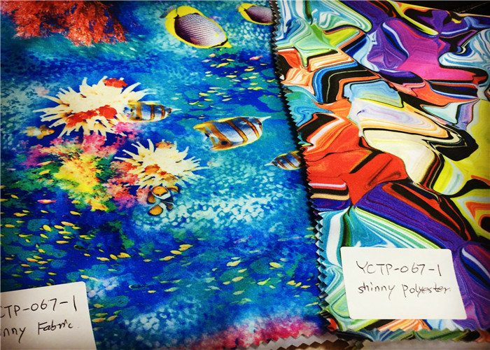 Illustrated Nature Full Matte Recycled Lycra Fabric Uv Protect 50+