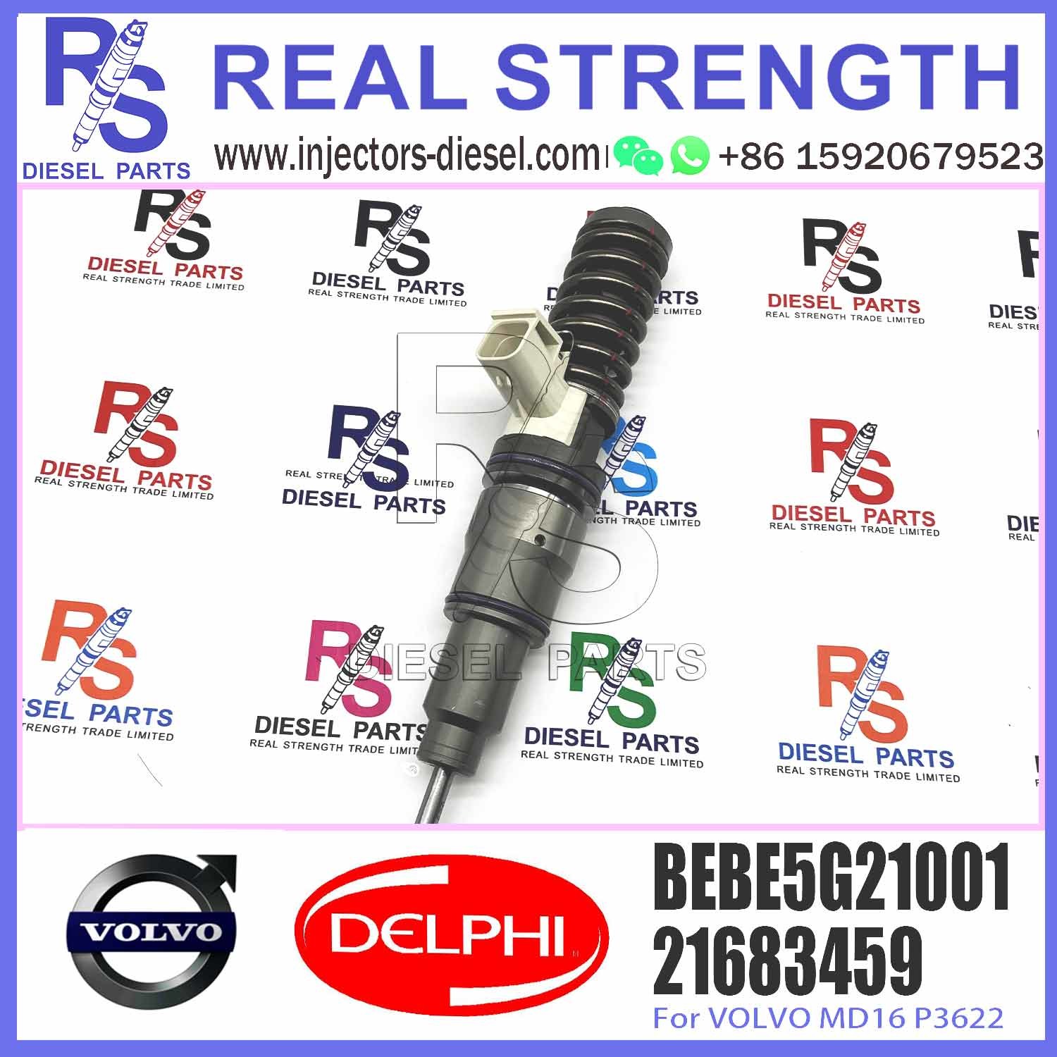 21683459 Common Rail Diesel Fuel Injector For V-O-L-V MD16 P3567 Nozzle L371TBE 21683459 BEBE5G21001