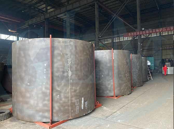 SS304 Rolled Steel Cylinders Stainless Steel Plate Rolling For Chemical Industry