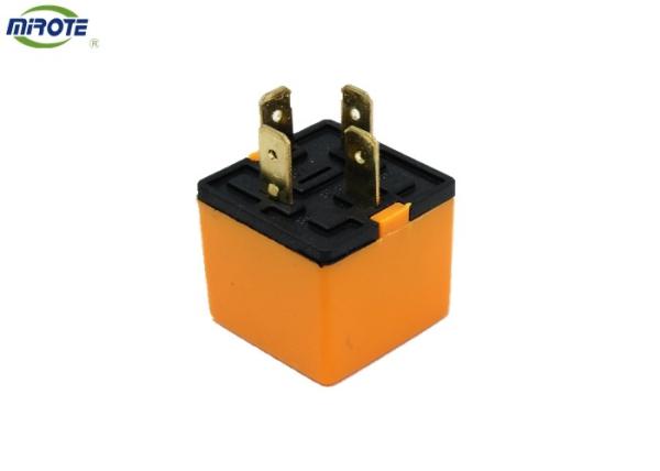 225296 12V 40A Waterproof 4Pin Automotive Relay Orange Cover For Car / Truck
