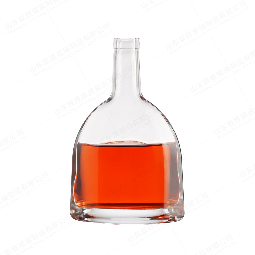 Custom Size Accepted Extra Super Flint Glass Bottle for Gin Vodka Tequila Whisky Brandy