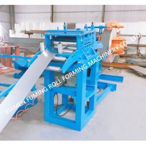 GI Custom Roll Forming Machine 5.5KW Recoiling Line And Perforation Line
