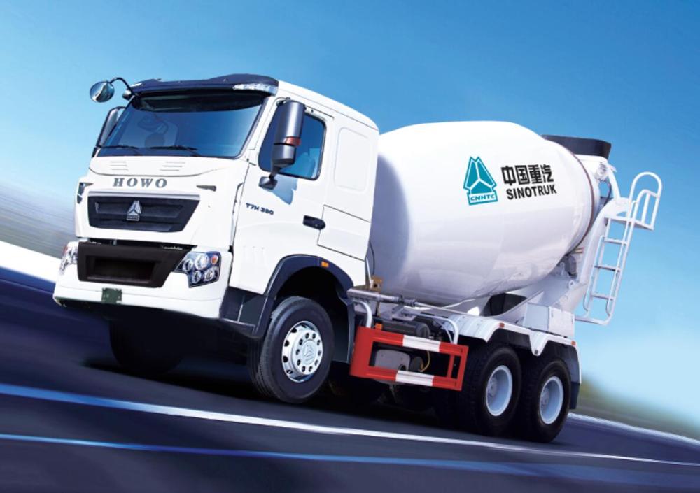 8cbm capacity volume concrete mixer truck howo 6x4 sinotruk cement mixer truck