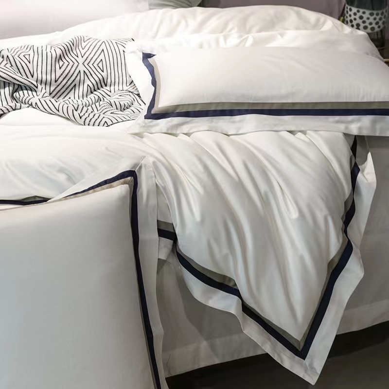 Customize your home with Mercury's pure cotton six-piece set luxurious and solid color
