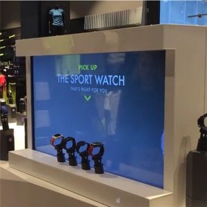 LCD Screen Interactive Showcase Adopt Light Sensing Gravity Sensing