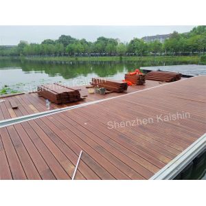 Aluminum Alloy Floating Dock WPC Decking Rubber Fender Pontoon