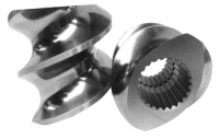 6542 / Tool Steel Twin -Screw Plastic Extruder Screw Elements Wear Resistance For TEM Japan Machine