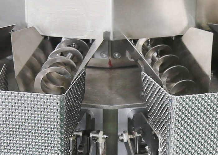 SS Sticky Oily Food Screw Multihead Weigher High Accuracy 1.3L Waterproof