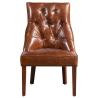 Buy cheap CE Retro leather armchair wooden frame from wholesalers