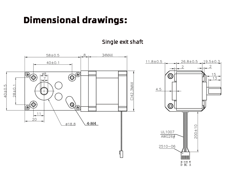 Efficient Reliable Stepper DC Worm Gear Motor For Industrial Automation System