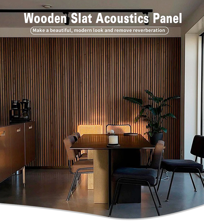 MDF Acoustic Diffusion Wall Panels Soundproofing Wood Slat Fiber Acoustic Panels Free samples