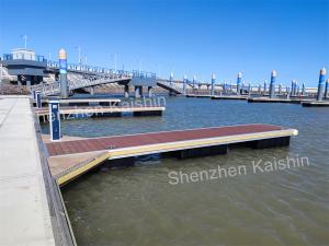  Commercial Marine Floating Docks WPC Decking HDPE Floats Pontoon Pier Manufactures