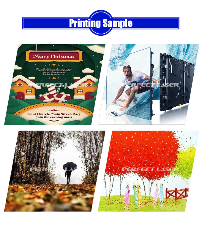 Curable Ink Flatbed UV Printing Machine For Glass / Ceramic / Wood PE-UV0609