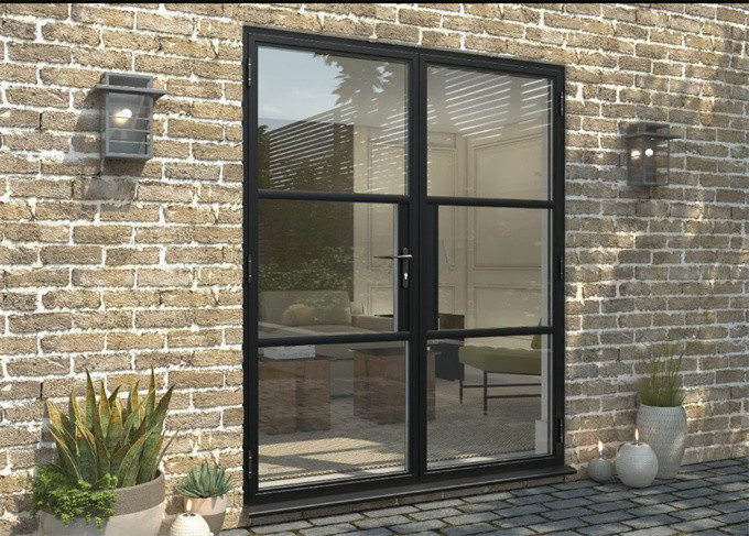 Aluminum Casement Doors In Contemporary Modern Style For 1.4mm Wall Thickness