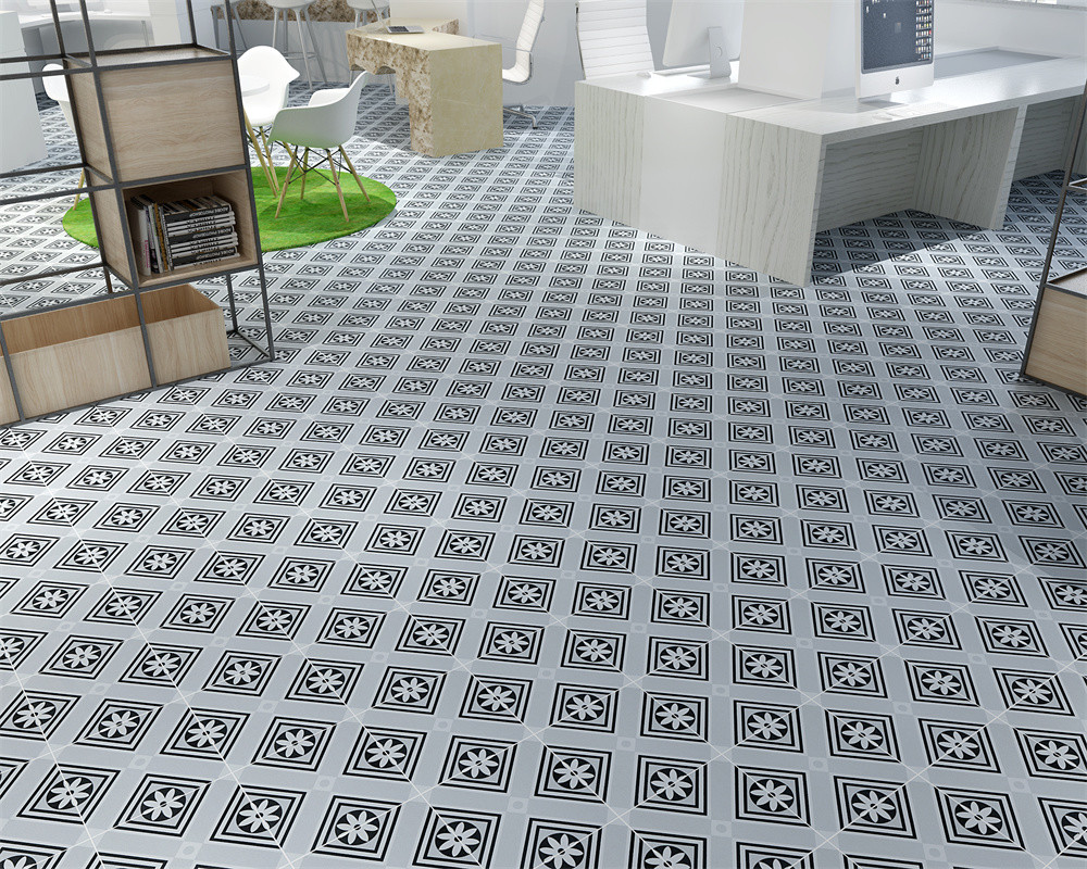 Antibacterial Ceramic Rustic Tiles For Balcony And Wall 200x200mm W.A 6% Floor Tiles For Kitchen