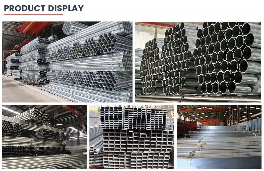 ASTM A53 150mm Diameter Dx51d Z275 Z100 Z80 Round Steel Pipe Galvanized Steel Pipe