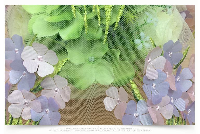 2018 Summer Newest Style Laser Embroidery Fabric 140cm wide for wedding dress