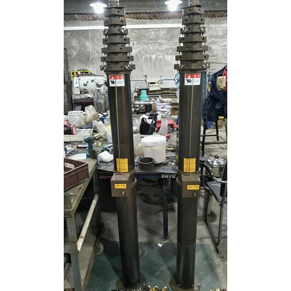 12m aluminum crank mast telescopic mast for mobile antenna manual crank
