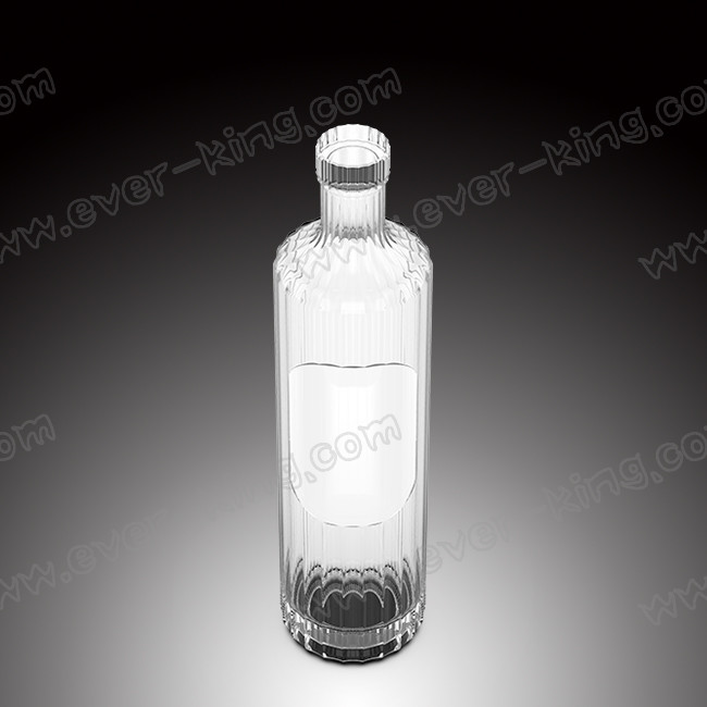 Glass Cork Blue Liquor Vodka Glass Bottle 700ml