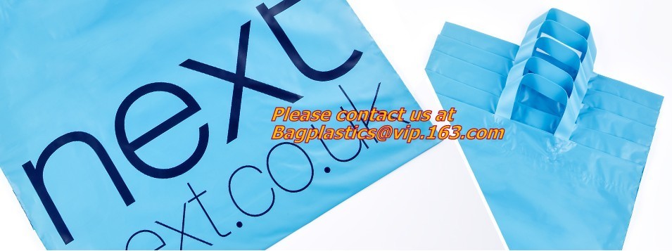 Custom logo HDPE / LDPE patch handle die cut plastic shopping bag for carrying bread,Die Cut Handle Shopping Bag bagease